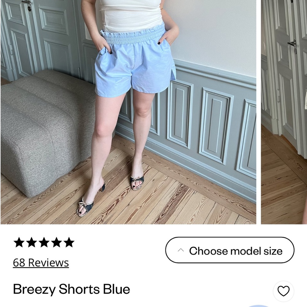 Djerf Avenue Breezy Blue Shorts